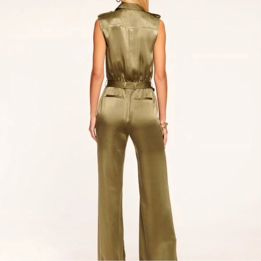 NWT Ramy Brook Olive Rayna Jumpsuit Size 2 - Picture 4 of 7